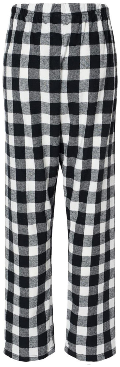 Women’s Flannel Lounge Pants, Buffalo Plaid Pajamas, Relaxed Fit with Drawstring Closure
