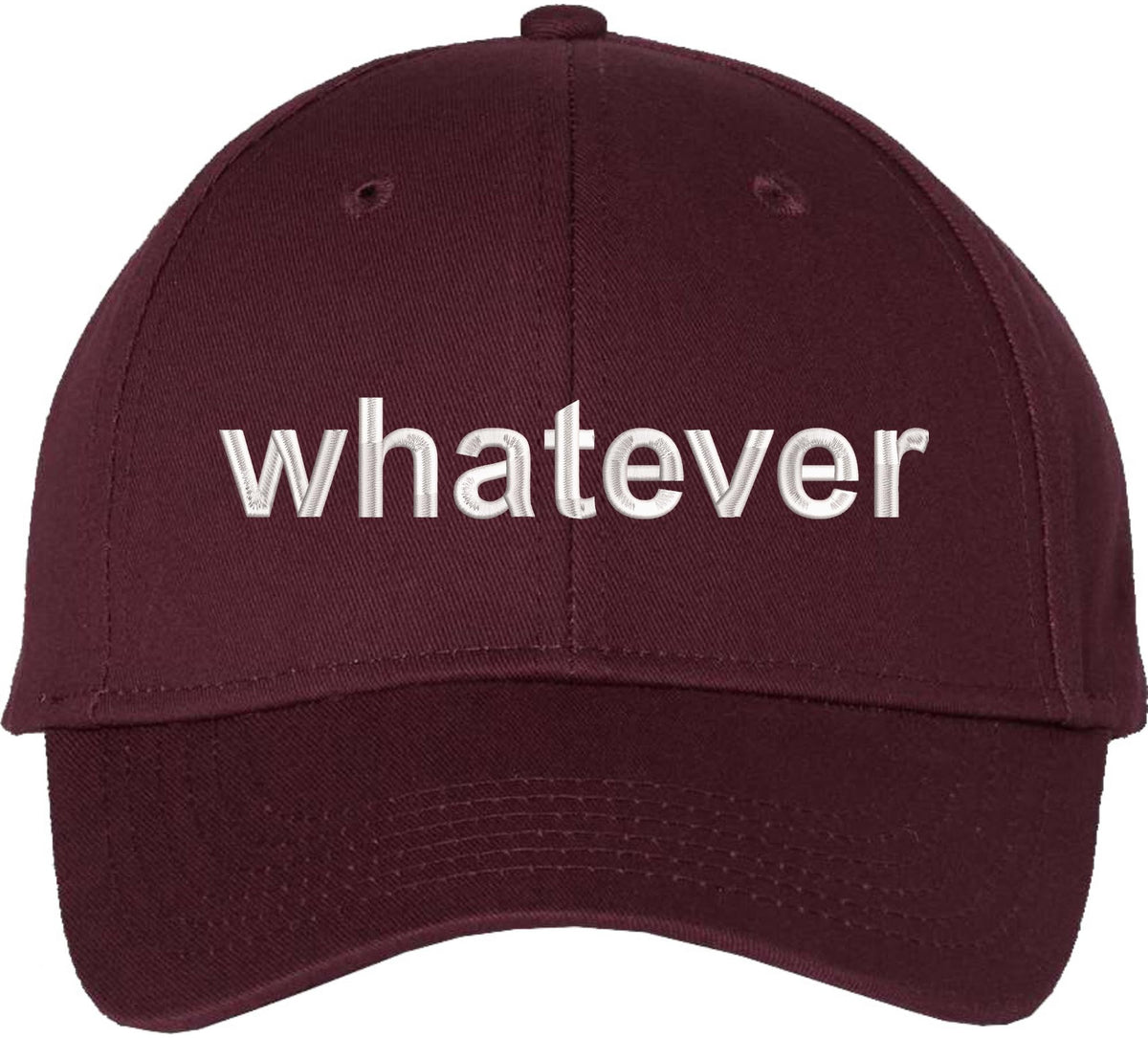 Whatever Embroidered Cap Funny Meme Minimalist Humor Dad Hat Casual Baseball Cap