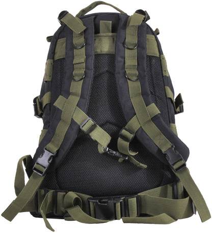 Black/Olive Drab - Military MOLLE Compatible Large Transport Pack