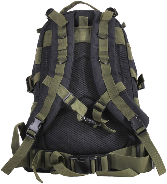 Black/Olive Drab - Military MOLLE Compatible Large Transport Pack
