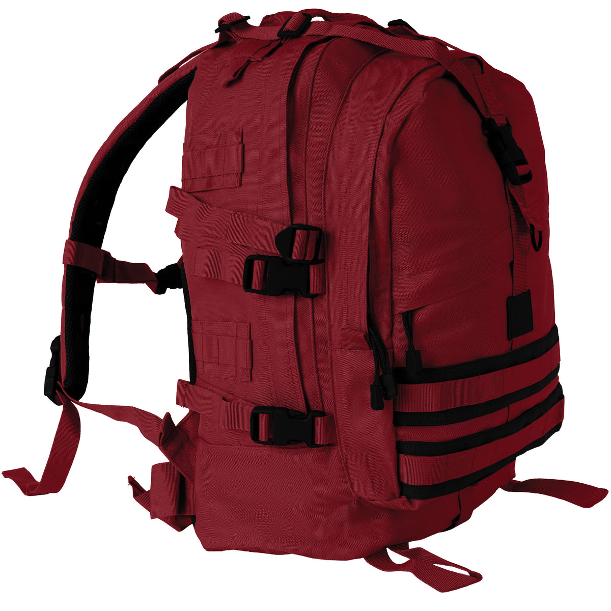 Red - MOLLE Large Transport Pack Tactical Backpack
