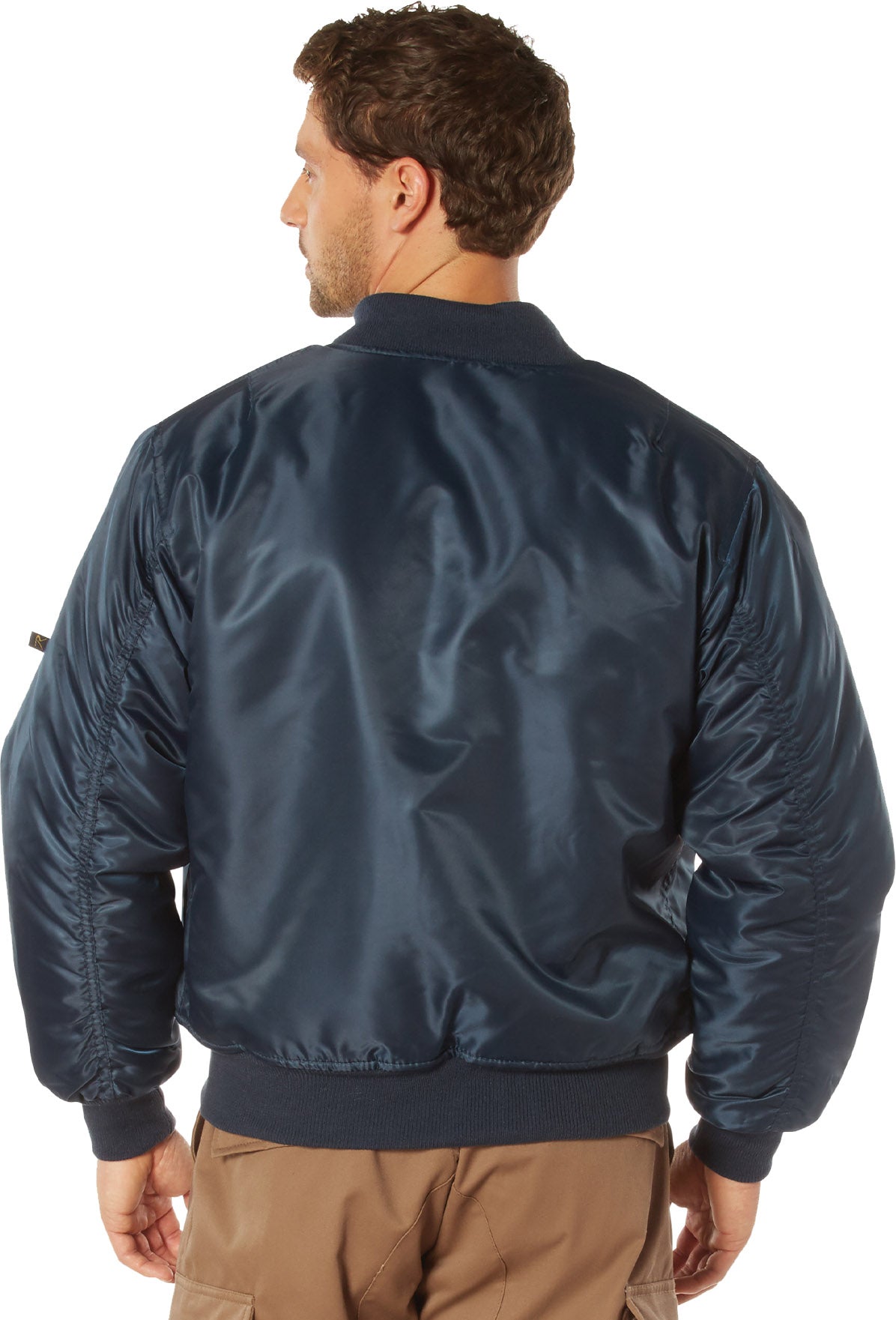 Navy Blue - Air Force MA-1 Flight Jacket Bomber US Military Style Reversible Coat