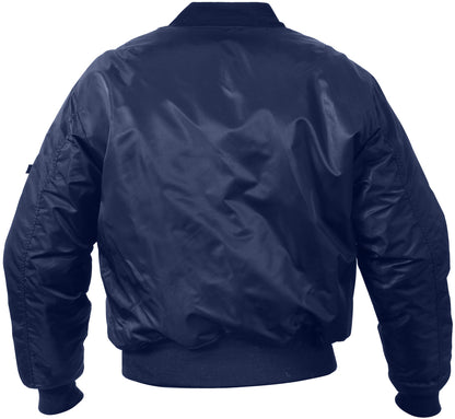Navy Blue - Air Force MA-1 Flight Jacket Bomber US Military Style Reversible Coat