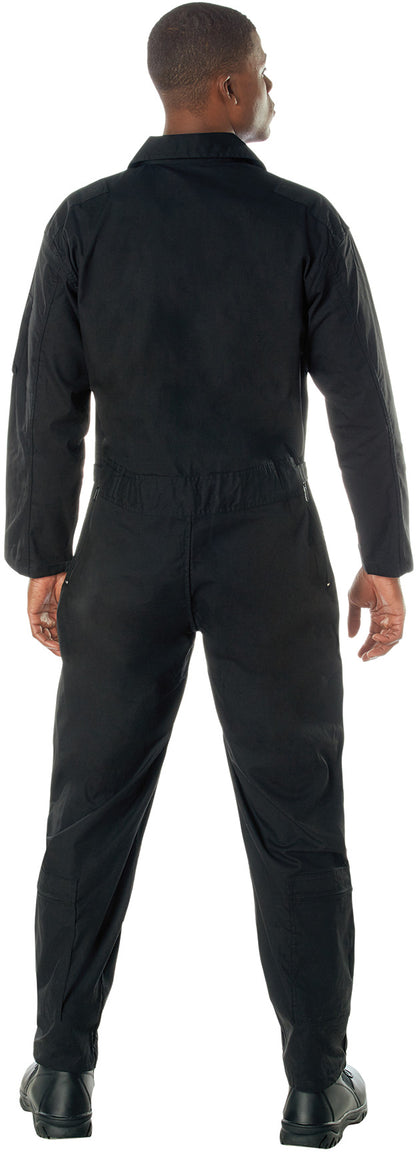 Black - Tactical Flight Suit US Air Force Style Pilots Coveralls
