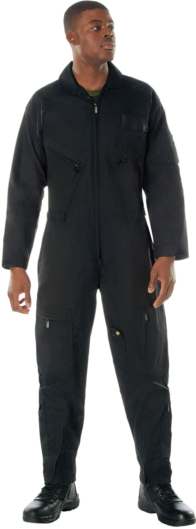 Black - Tactical Flight Suit US Air Force Style Pilots Coveralls
