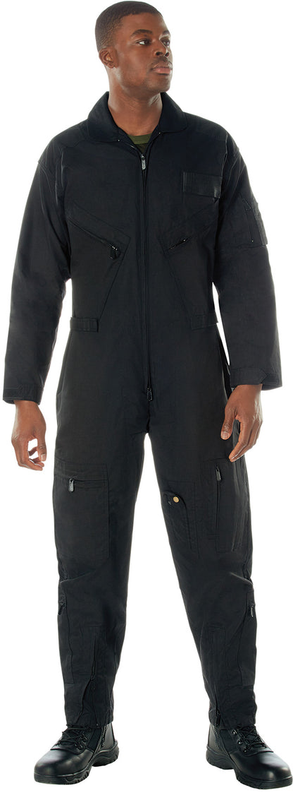 Black - Tactical Flight Suit US Air Force Style Pilots Coveralls