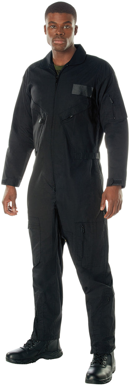 Black - Tactical Flight Suit US Air Force Style Pilots Coveralls