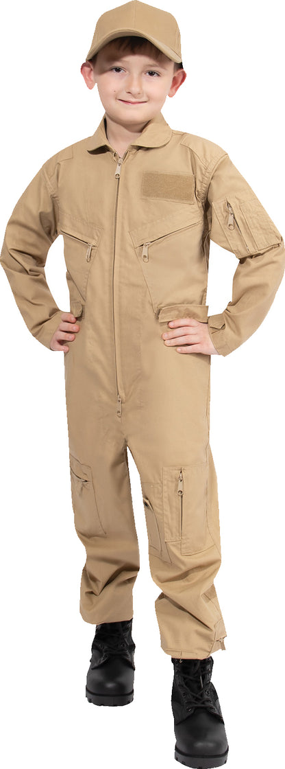 Khaki - Kids Air Force Type Flightsuit