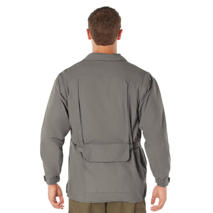 Khaki - Convertible Safari Outback Trailblazer Jacket and Vest