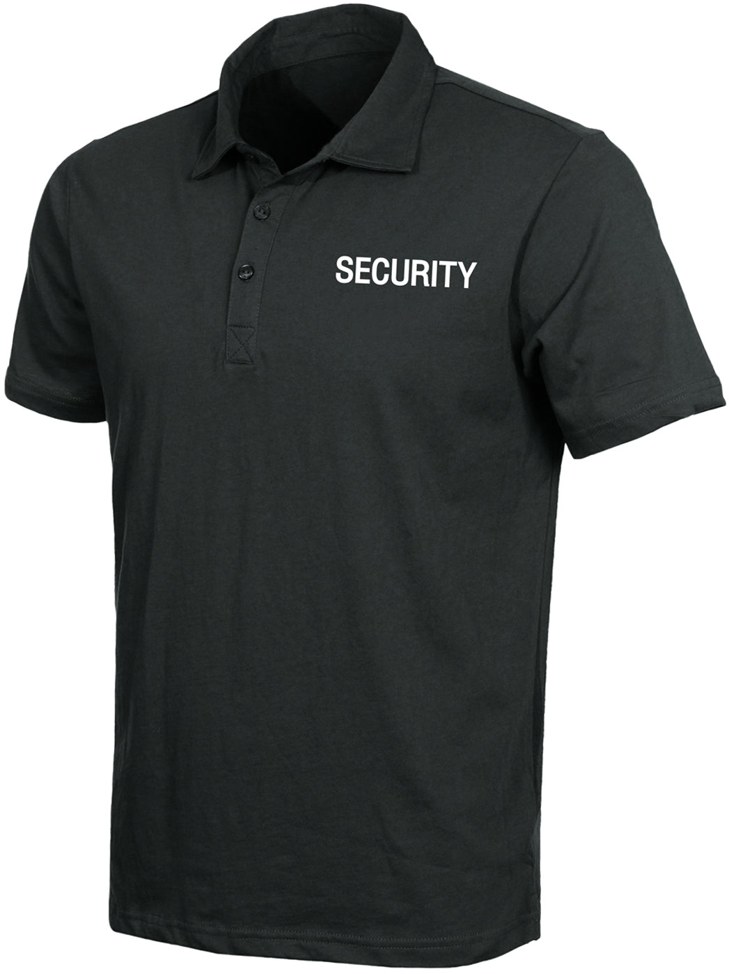 Black - Two Sided Law Enforcement SECURITY Golf Shirt