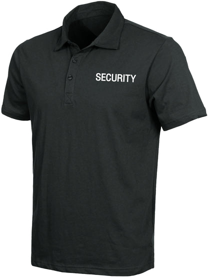 Black - Two Sided Law Enforcement SECURITY Golf Shirt