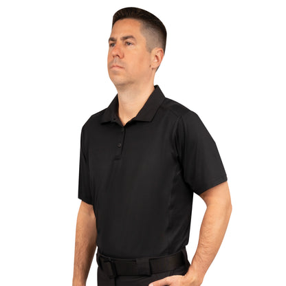 Mens Tactical Polo Shirt Short Sleeve Stretch Quick Dry Performance Uniform