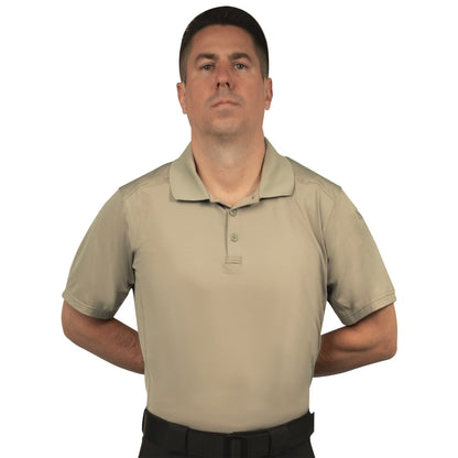 Mens Tactical Polo Shirt Short Sleeve Stretch Quick Dry Performance Uniform