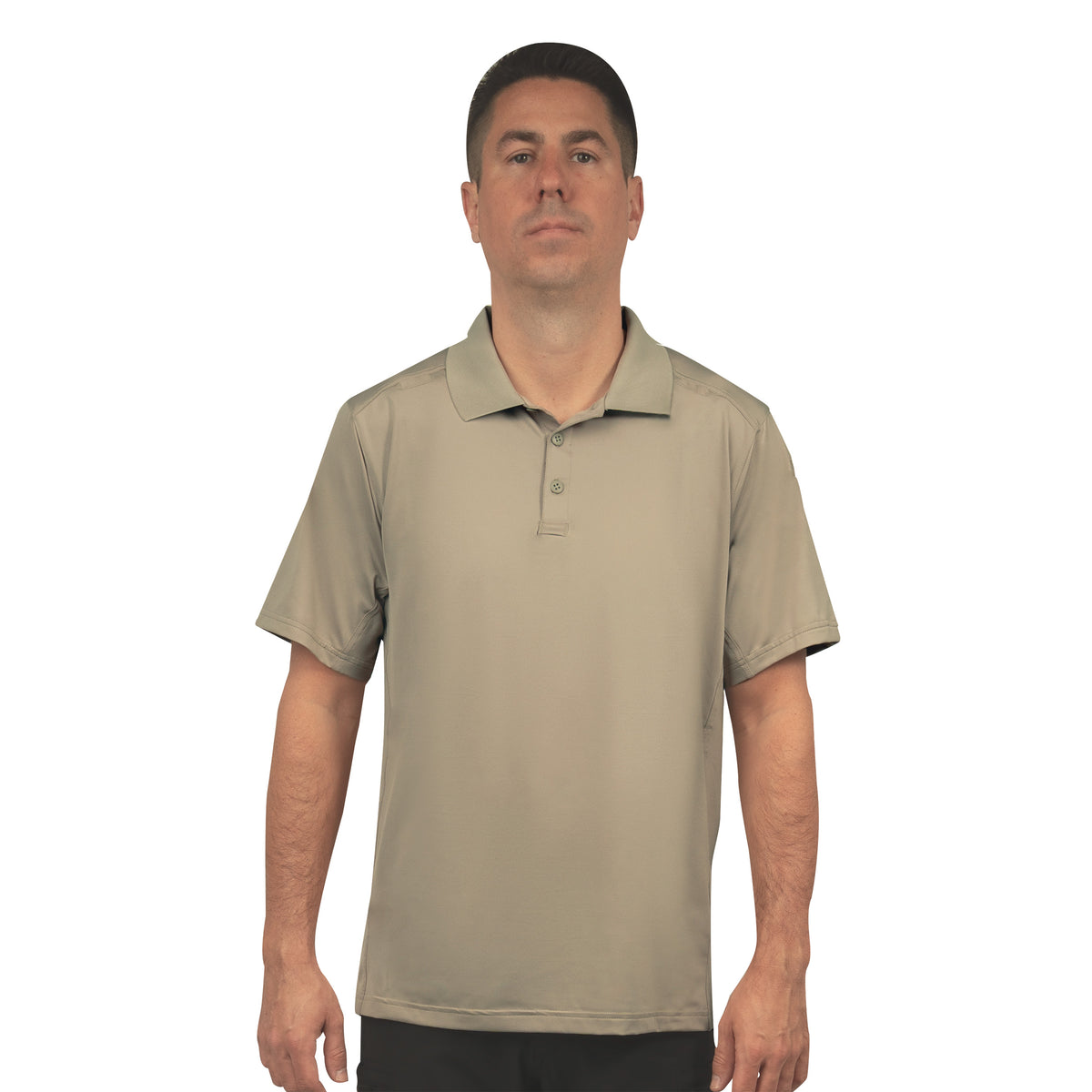 Mens Tactical Polo Shirt Short Sleeve Stretch Quick Dry Performance Uniform