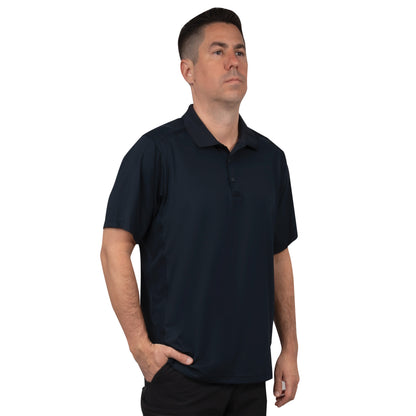 Mens Tactical Polo Shirt Short Sleeve Stretch Quick Dry Performance Uniform