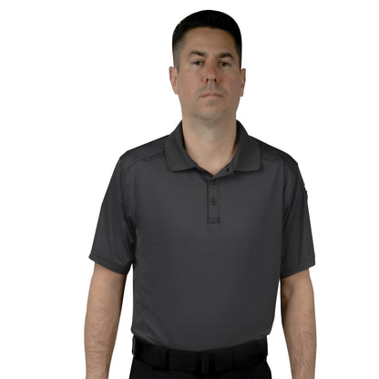 Mens Tactical Polo Shirt Short Sleeve Stretch Quick Dry Performance Uniform