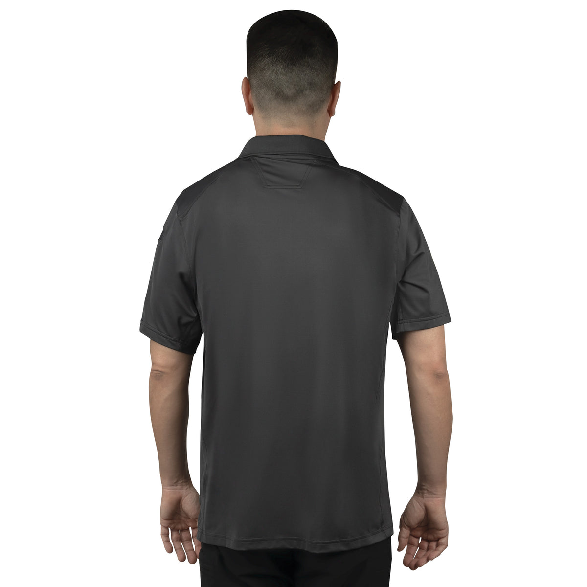 Mens Tactical Polo Shirt Short Sleeve Stretch Quick Dry Performance Uniform