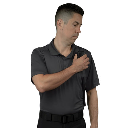 Mens Tactical Polo Shirt Short Sleeve Stretch Quick Dry Performance Uniform