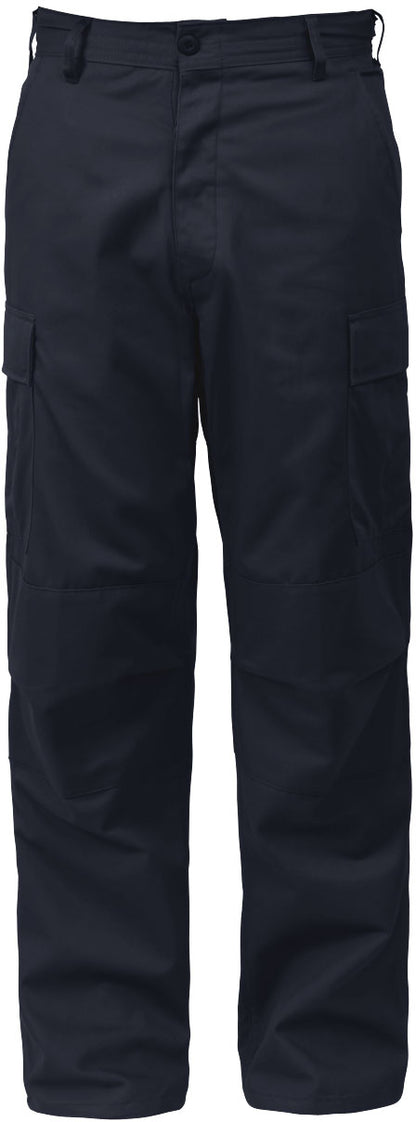 Midnight Blue - Tactical BDU Pants Cargo Fatigues - Poly/Cotton Twill - Button Fly