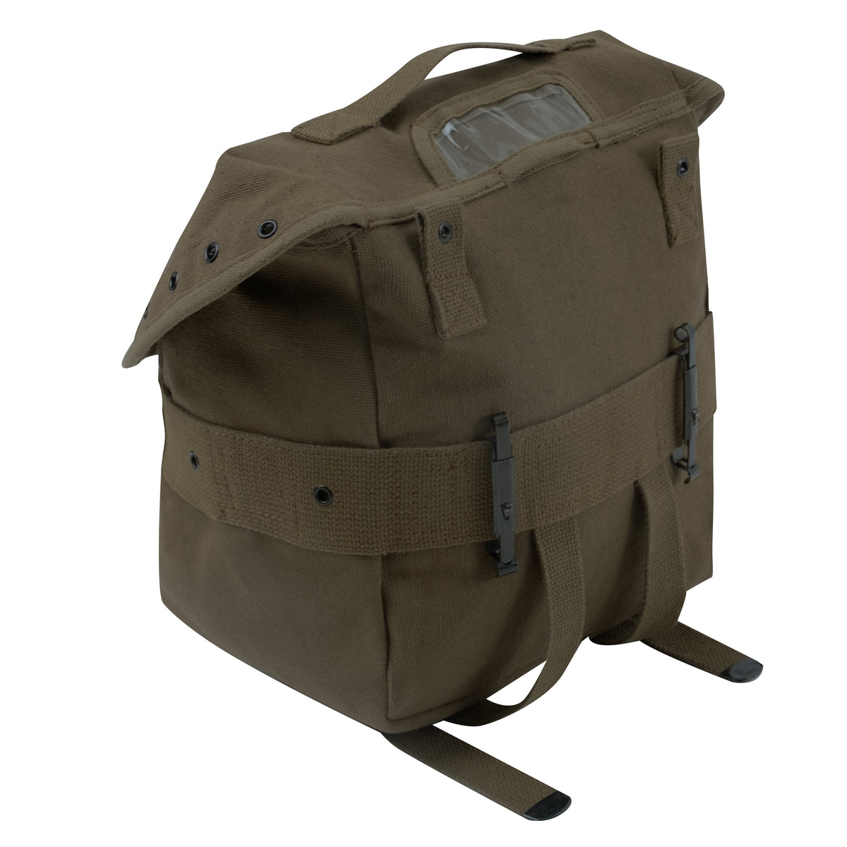 Olive Drab - Heavyweight Cotton Canvas Butt Pack with Alice Clips