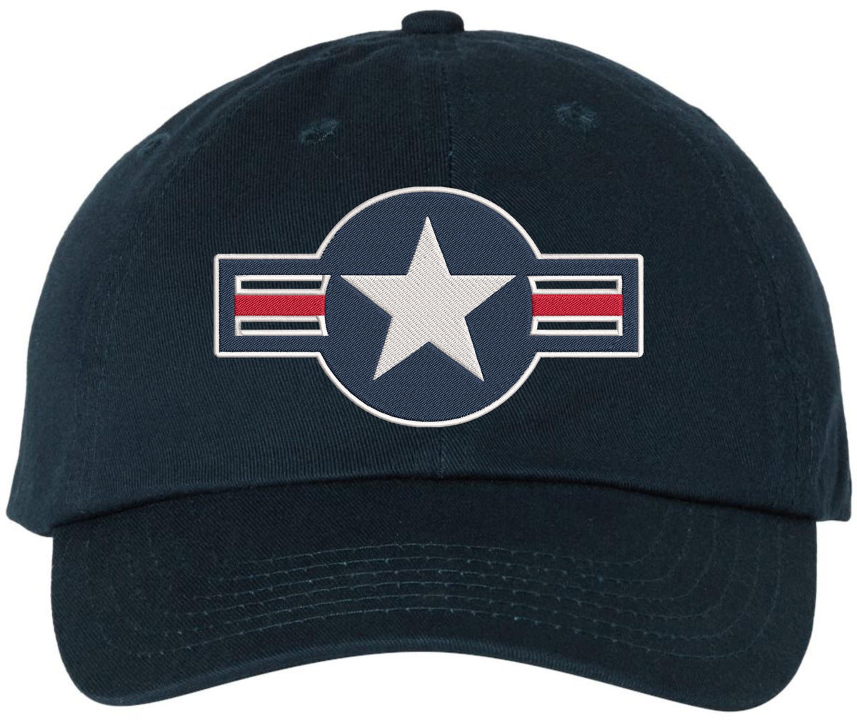 USA Military Star Embroidered Dad Hat | Patriotic Tactical Style 100% Cotton Adjustable Unisex Baseball Cap