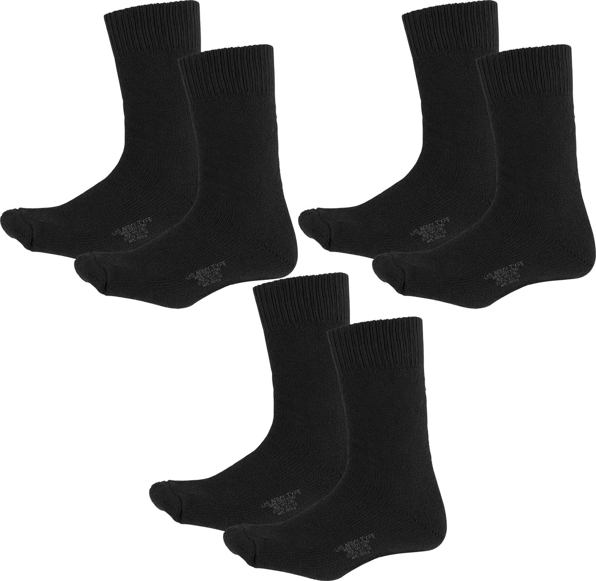 Thermal Boot Socks Heavyweight Genuine GI NYCO Extreme Cold Weather Warm Thick Boot Socks USA Made 3-Pack