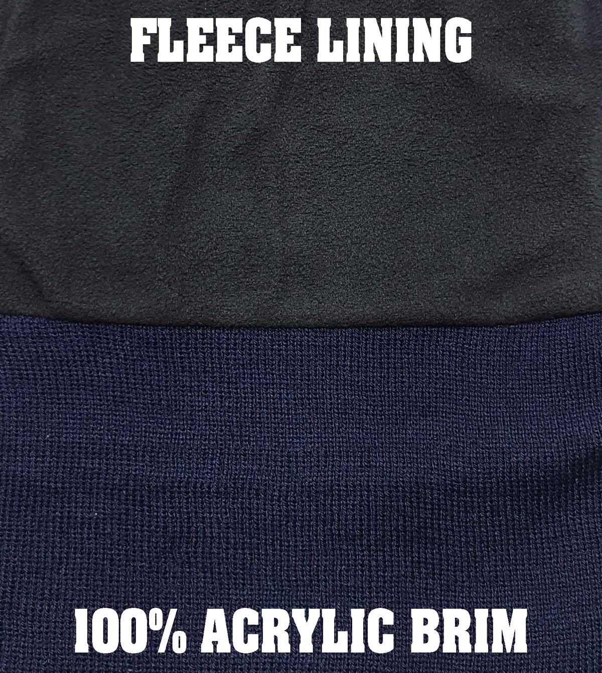 SECURITY Beanie FLEECE Lined Hat Warm LARGE EMBROIDERY Winter Watch Cap Winter Security Uniform Hat