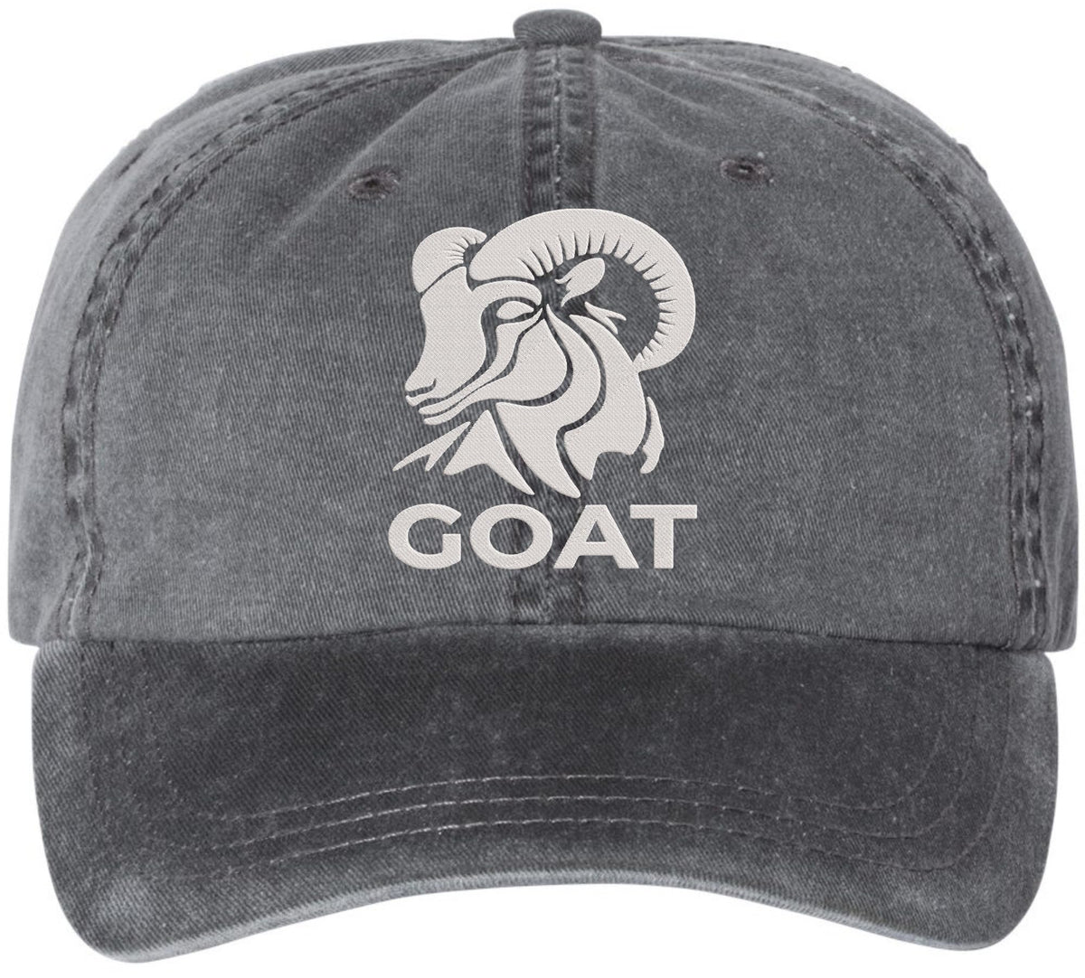 GOAT Embroidered Baseball Cap Funny Greatest of All Time Dad Hat