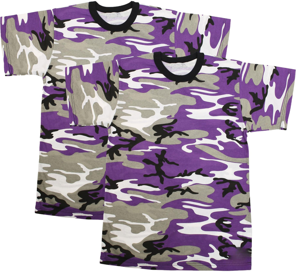 Kids Camouflage T-Shirts, 2 Pack - Youth Tactical Military Camo Tee, Soft & Comfortable Army Tees for Boys & Girls