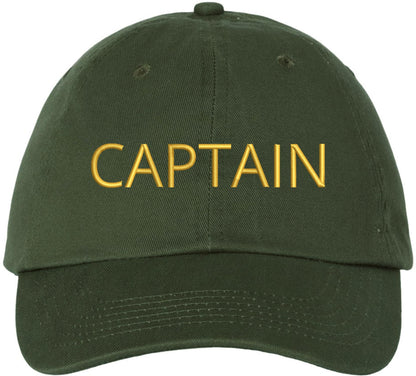 Captain Embroidered Baseball Cap | 100% Cotton Adjustable Outdoor & Casual Wear Dad Hat for Men & Women