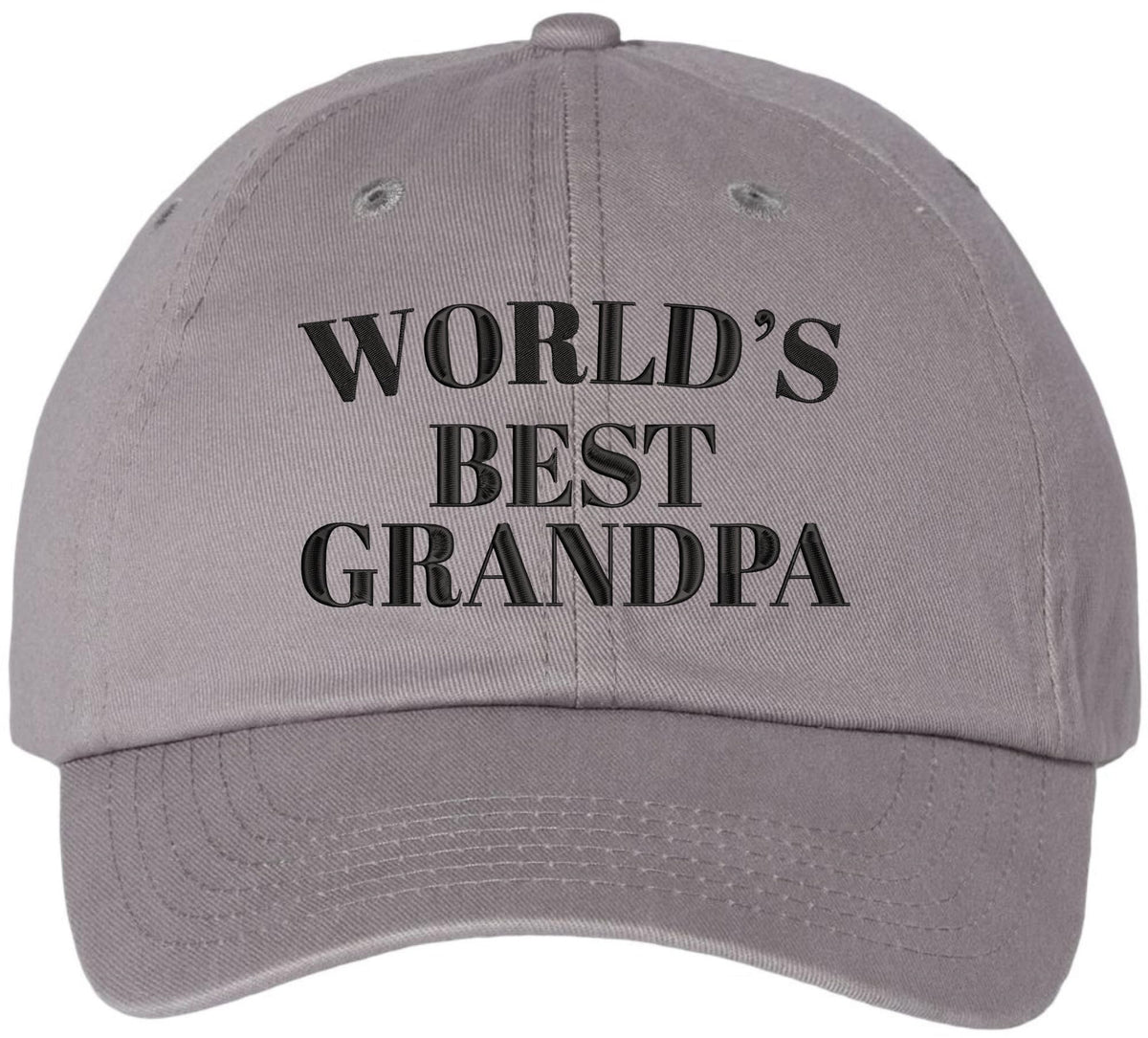 World’s Best Grandpa Embroidered Dad Hat Grandpa Gift Father’s Day Classic Baseball Style Cap