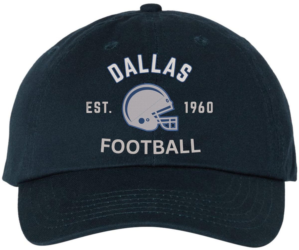 Football Team Dad Hat USA Embroidered Cotton Cap Adjustable Buckle National League Color Helmet Fan Hat