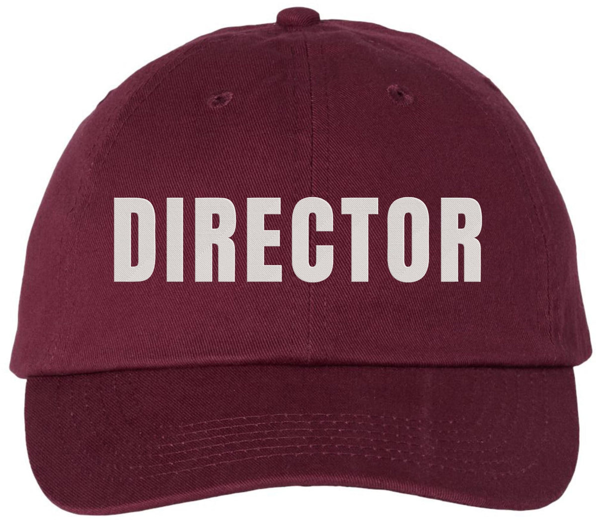 Director Embroidered Baseball Cap | Adjustable 100% Cotton Unisex Dad Hat | Casual Military Style Hat