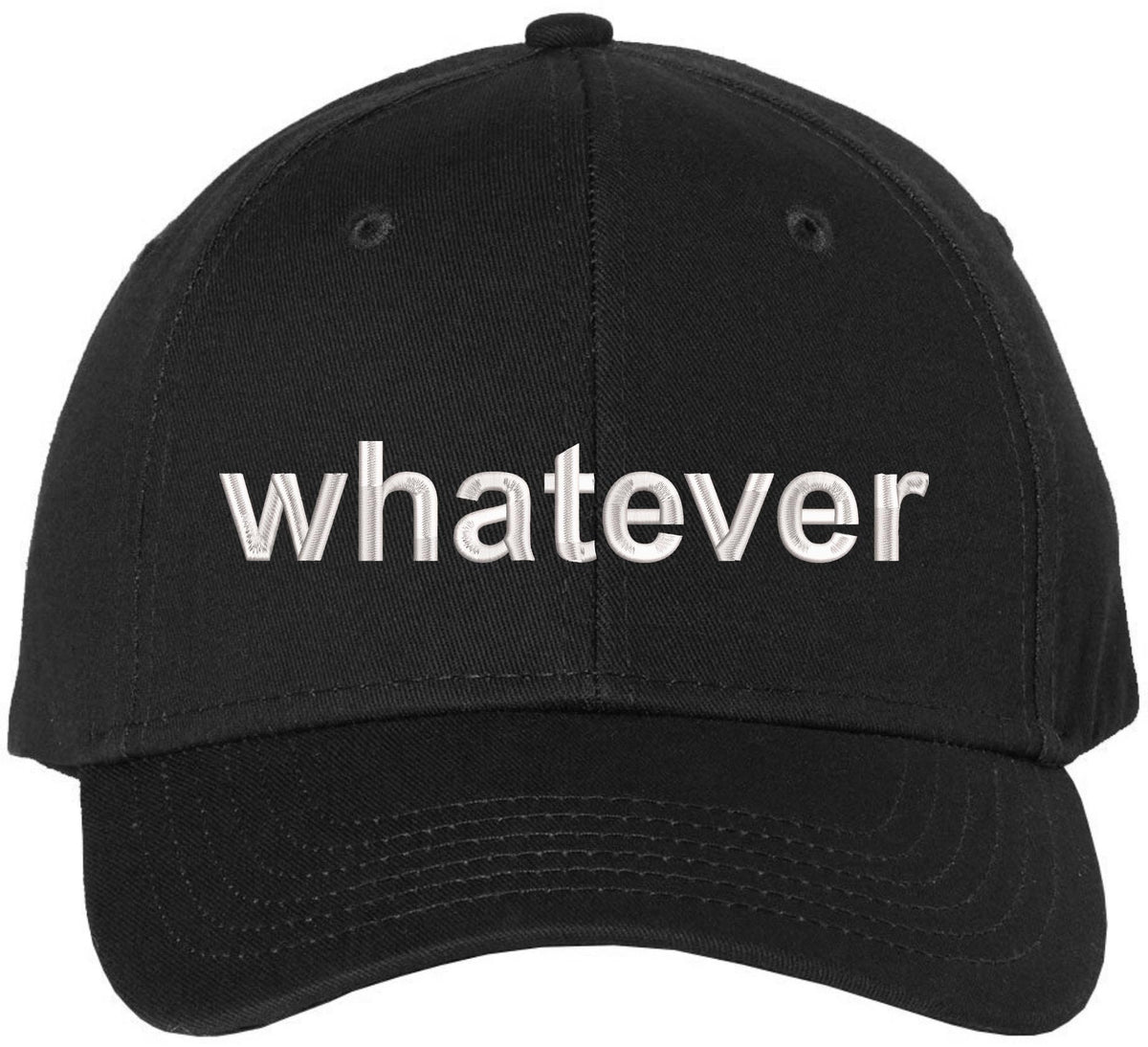 Whatever Embroidered Cap Funny Meme Minimalist Humor Dad Hat Casual Baseball Cap