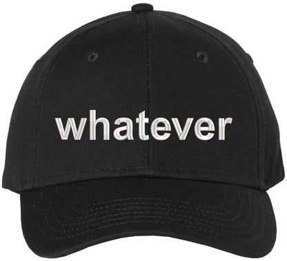 Whatever Embroidered Cap Funny Meme Minimalist Humor Dad Hat Casual Baseball Cap