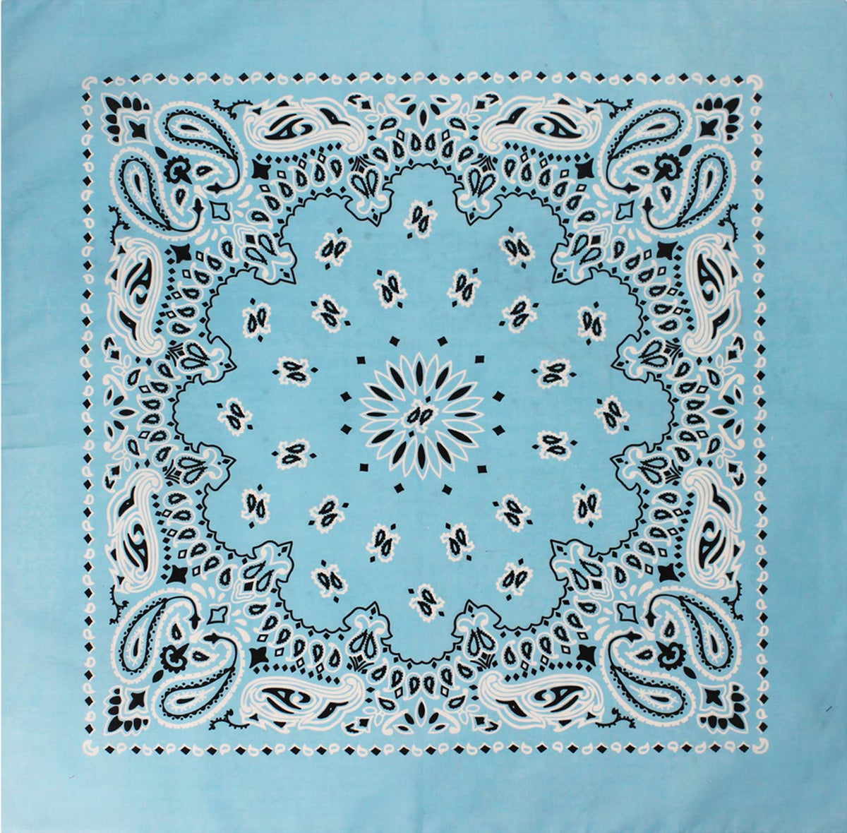 Trainmen Paisley 27" Jumbo Military Bandana Head Scarf Do-rag 100% Cotton Bandanna Face Cover 6-Pack