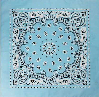 Trainmen Paisley 27" Jumbo Military Bandana Head Scarf Do-rag 100% Cotton Bandanna Face Cover 6-Pack