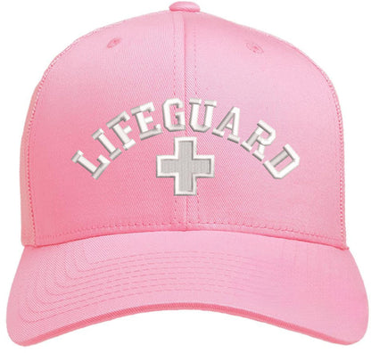 Lifeguard Embroidered Trucker Hat | Mesh Back Snapback Adjustable Professional Safety Baseball Cap