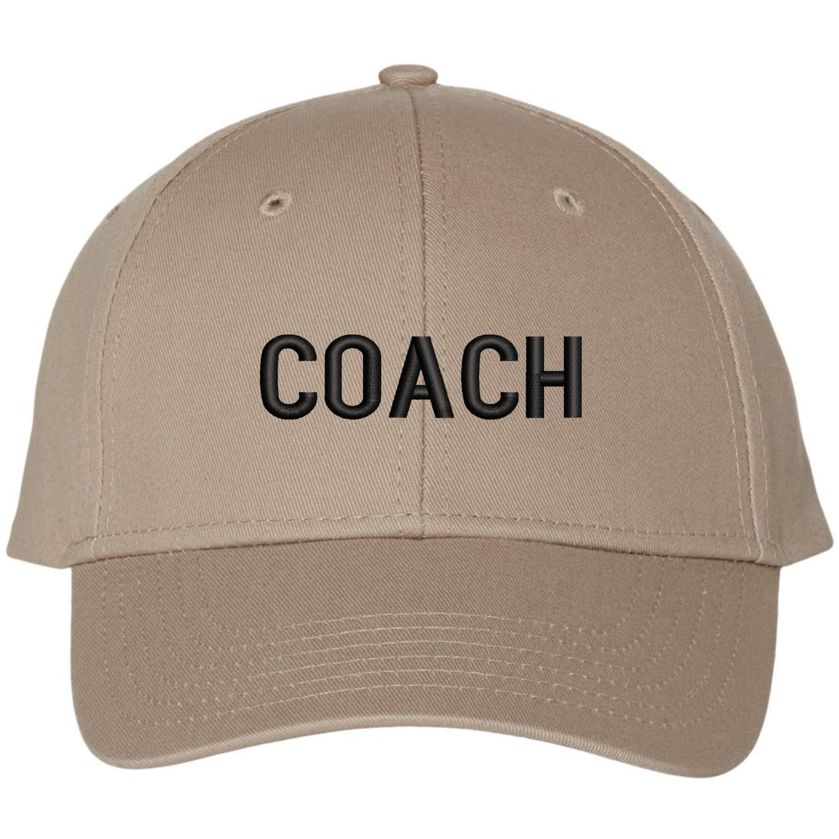 COACH Baseball Hat | Embroidered Coaches Uniform Head or Assistant Coach Sports Team Cap for Men & Women