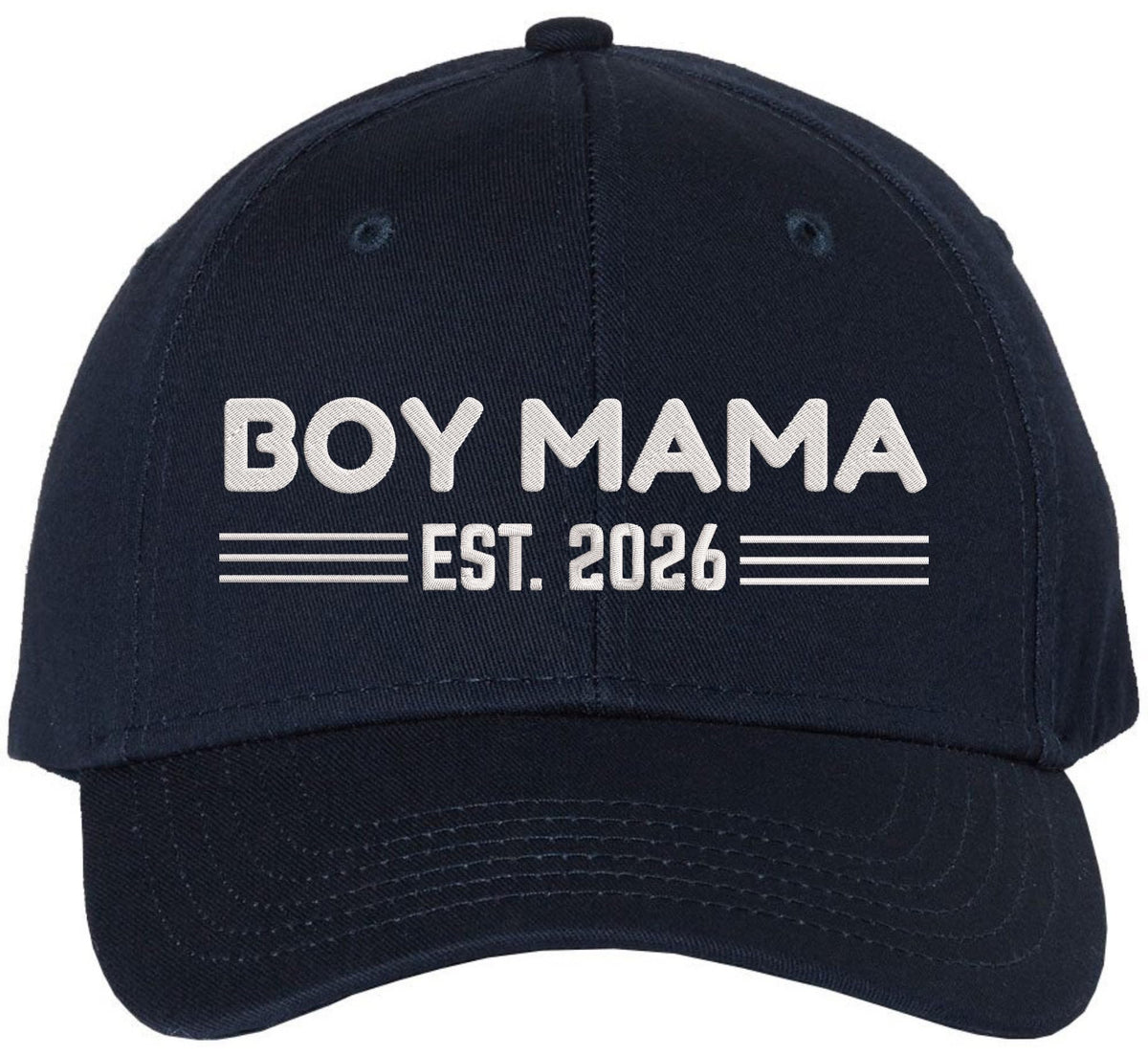 Boy Mama or Girl Mama Est 2026 Cap – Embroidered Mom Gift Hat – 100% Cotton Adjustable