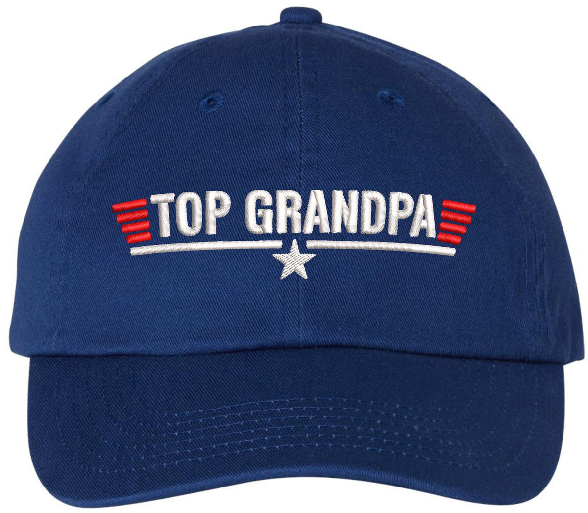 Top Grandpa Embroidered Dad Hat | Funny Graphic 100% Cotton Father's Day Birthday Gift Unisex Baseball Cap