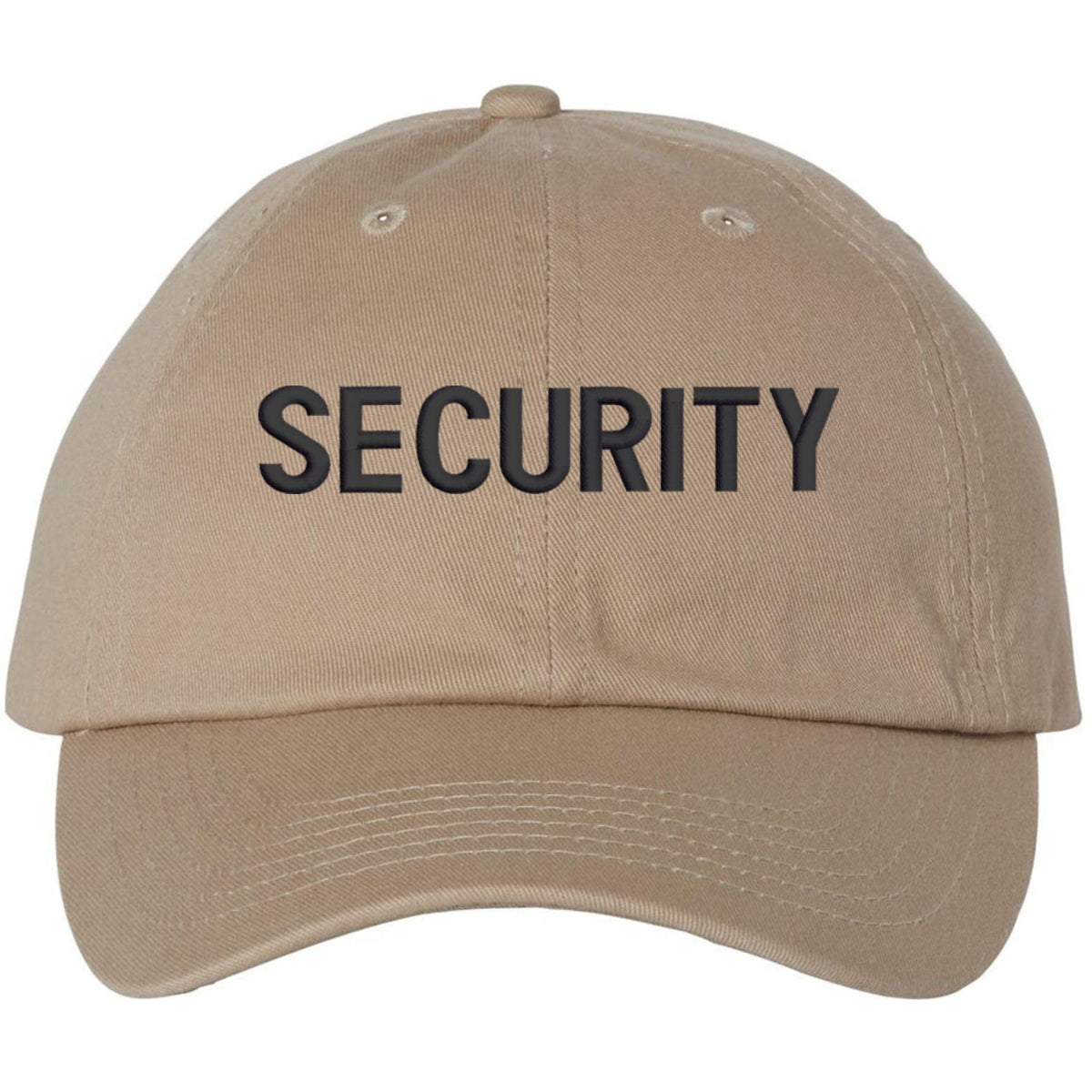 SECURITY Low Profile Baseball Dad Cap Unstructured Uniform Guard Officer Agent Adjustable Hat
