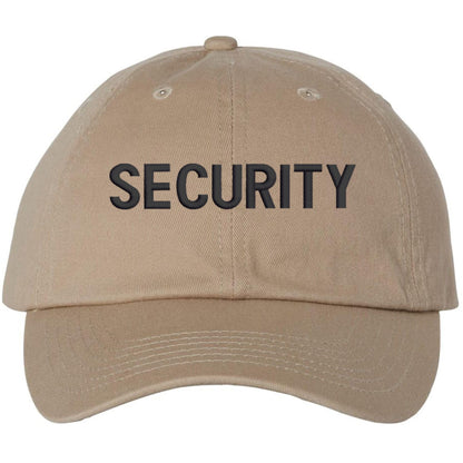SECURITY Low Profile Baseball Dad Cap Unstructured Uniform Guard Officer Agent Adjustable Hat