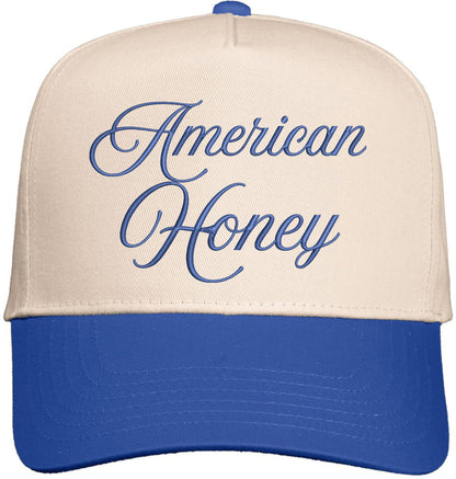 American Honey Hat - Two-Toned Embroidered Baseball Cap, Snapback Country Style for Men and Women