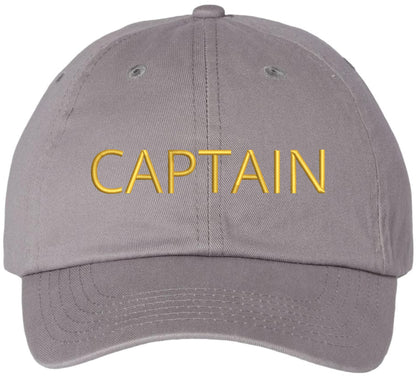 Captain Embroidered Baseball Cap | 100% Cotton Adjustable Outdoor & Casual Wear Dad Hat for Men & Women
