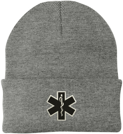 EMS EMT Emergency Medical Star of Life Embroidered Knit Winter Acrylic Unisex Watch Cap Hat