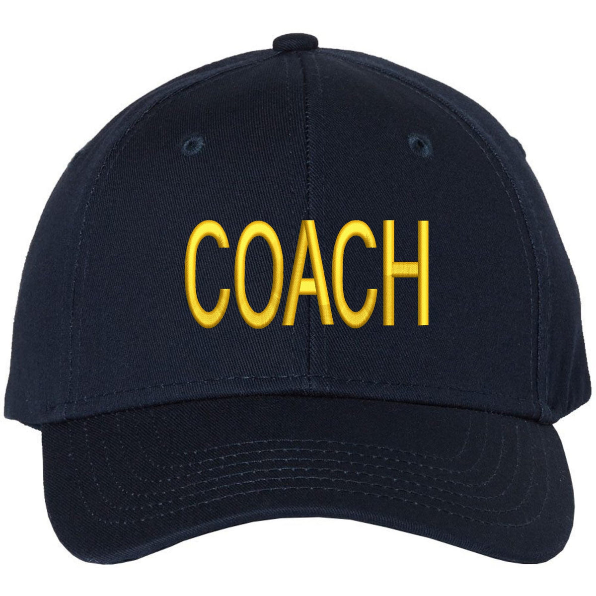 COACH Baseball Hat Embroidered Uniform Sports Cap for Head & Assistant, Adjustable for Men & Women Coaches