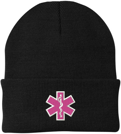 EMS EMT Emergency Medical Star of Life Embroidered Knit Winter Acrylic Unisex Watch Cap Hat