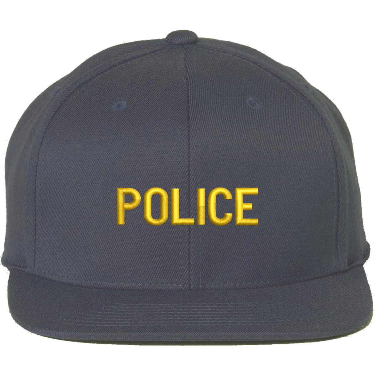 POLICE Snapback Hat – Embroidered Flat Bill Cap for Law Enforcement & Security, Adjustable, Durable Fit