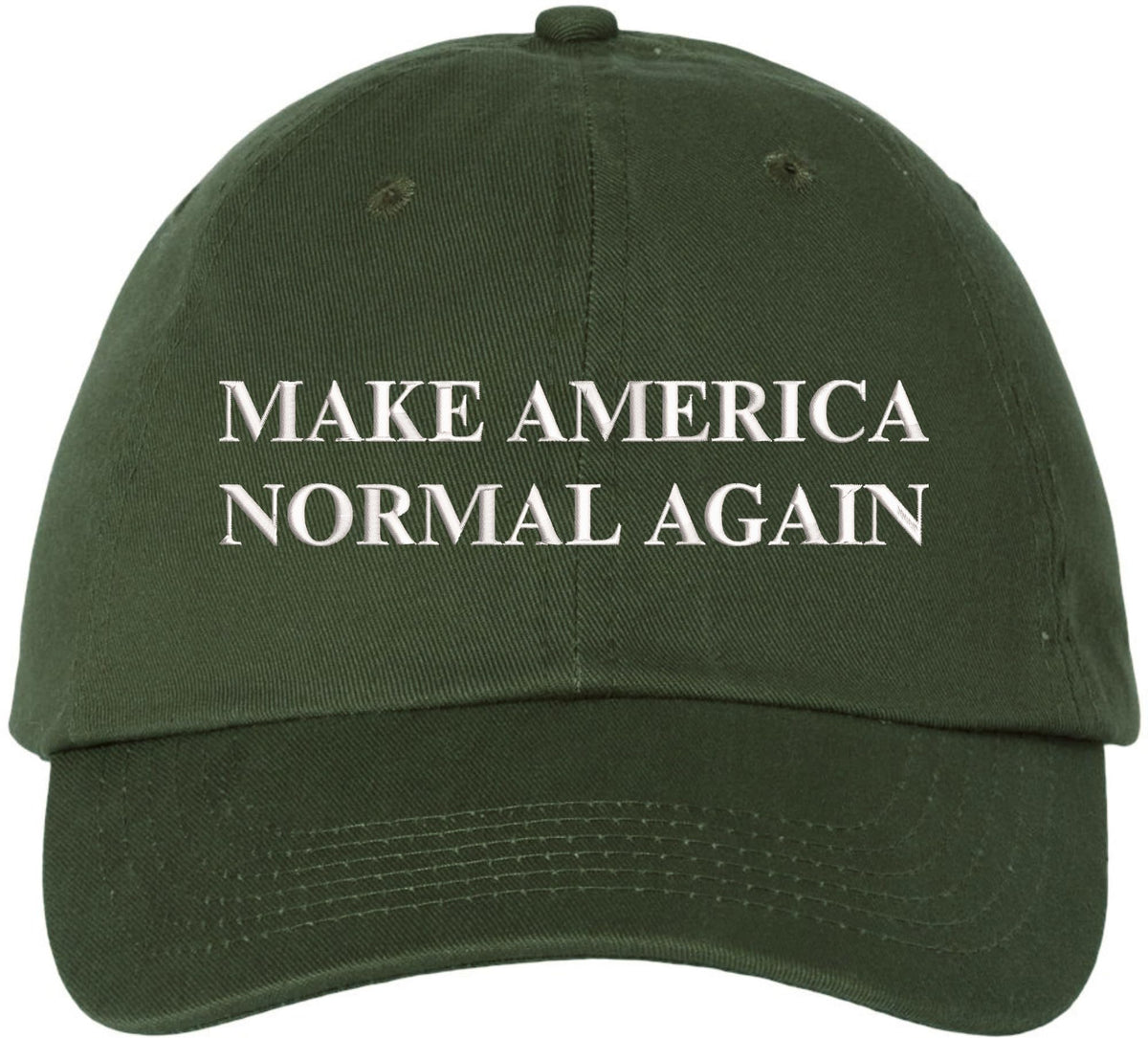 Make America Normal Again Embroidered Dad Hat | Funny Political Baseball Cap | Unisex Cotton Adjustable